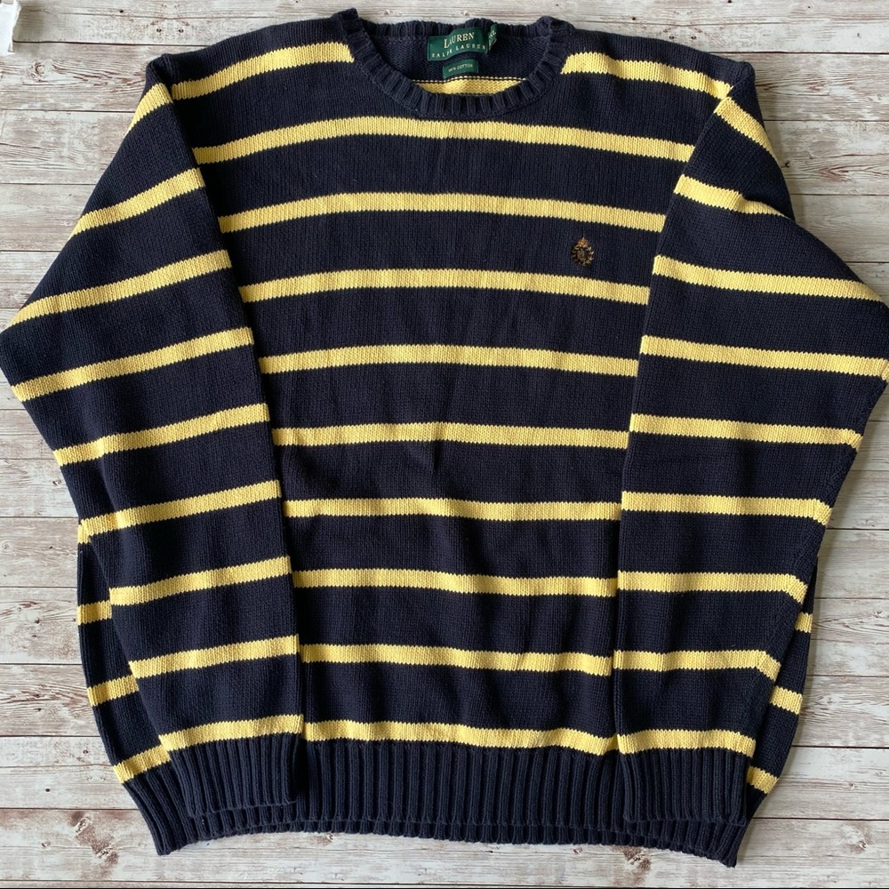 Lauren by Ralph Lauren 100%Cotton Crewneck Sweater